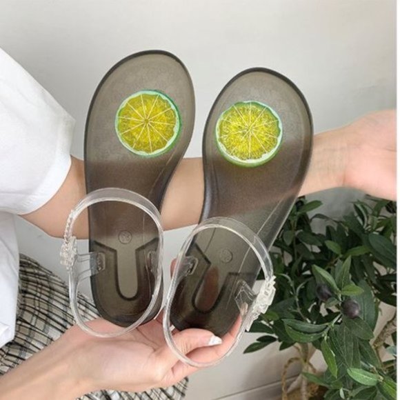T&J Designs Shoes - Lime Geli Flat Sandal 💚